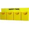 Swing Frame A Frame Stand | Heavy Duty HDPE | 3 Compartments | Yellow by Cirlock
