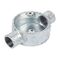 25mm 2-Way Junction Box | Galvanised Steel | Corrosion Resistant | Conduit Branching by Tradepro Australia Pty Ltd