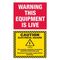 Danger Electrical Hazard Label | Clear Warning | Durable Adhesive | Pack of 5 by Tradepro Australia