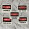 Electrical Danger Label | Clear Warning Text | Durable Adhesive | Pack of 5 by Tradepro Australia Pty Ltd