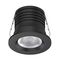 Pico-3 Mini Round 3W Dimmable Led Fixed Tricolour Downlight - Black