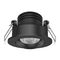 Pico-3 Mini Round 3W Dimmable Led Tiltable Tricolour Downlight - Black