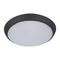 SOLAR-200 Round Tricolour 200MM 15W Slimline LED Dimmable IP54 Oyster Light - Black