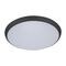 SOLAR-400 Round Tricolour 35W 400MM Slimline LED  Dimmable IP54 Oyster Light - Black
