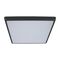 SOLAR-400-SQ Square Tricolour 35W 400MM Slimline LED Dimmable IP54 Oyster Light - Black Frame