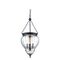 DIANA Lantern Black Pendant with Clear Glass 240V - 3 x E14