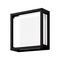 YORK-12 12W Led Square  Wall Light IP65 240v - Black