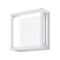 YORK-12 12W Led Square  Wall Light IP65 240v - White