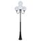 GT-627 Lisbon Four 30cm Spheres Curved Arms Tall Post Light - Powder Coated Finish / E27