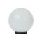 Polysphere 200mm Sphere 240V Polycarbonate Garden Light - Black Base - E27