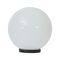 POLYSPHERE 300mm Sphere 240V Polycarbonate Garden Light - Black Base - E27