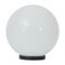 POLYSPHERE 400mm Sphere 240V Polycarbonate Garden Light - Black Base - E27