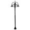 GT-1064 Monaco Triple Head Tall Plain Post - Powder Coated Finish / E27