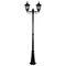GT-140 Chester Twin Head Tall Post Light - Powder Coated Finish / B22