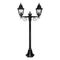 GT-235 Paris Twin Head Short Post Light - Powder Coated Finish / B22