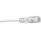 Cat6 Slim RJ45 Patch Lead | 1 Metre | 4 Pair Unshielded | White by Cabac