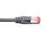 Cat6A Shielded RJ45 Patch Lead | 1.5 Metre | 4 Pair LSZH | Grey by Cabac
