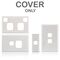 Architrave Switch 1 Gang Cover | Sleek Black Design | Standard Outlet Compatible by Transco