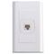 RJ45 Socket with Large One Gang Plate | Impact-Resistant | Flush & Surface Mount by Transco