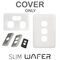 Switch 1 Gang 10 Amp | Slim Wafer Cover | Black by Transco
