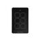 Multi Dimmer Switch 6 Button | Glass Facia | Black Finish by Trader