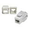 Category 6 RJ45 Keystone Jack | White | Includes Bezels | Pack of 50 by CABAC