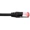 Cat6A Slim Black Patch Lead | 4 Pair LSZH Shielded | 3 Metre Length by Cabac