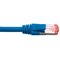 Cat6A Slim Patch Lead | 4 Pair LSZH Shielded | 3 Metre Length | Blue by Cabac
