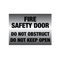 Fire Safety Door Sign | UV-Protected PVC | Metal Finish | Clear Message by Firebox