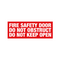 PVC Fire Safety Door Sign | UV-Protected | Clear Message | Indoor/Outdoor Use by Firebox