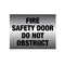 Fire Safety Door Sign | UV-Protected PVC | Metal Finish | Clear 'Do Not Obstruct' Message by Firebox
