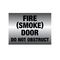 Fire Door Sign | UV-Protected PVC | Metal Finish & Clear Message | 300mm x 225mm by Firebox