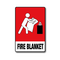 Fire Blanket Location Sign | UV-Resistant PVC | Clear Visibility | 225mm x 150mm by Firebox