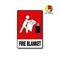 Self-Adhesive Fire Blanket Location Sign | UV-Resistant PVC | Easy Application | 225mm x 150mm by Firebox