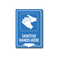Sanitise Hands Location Sign | UV-Protected PVC | Indoor & Outdoor Use | 150mm x 225mm by Firebox