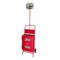Wheeled Fire Blanket Trolley | UV Rated PVC Cabinet | 205mm Wheels | Holds 2 Extinguishers by Firebox
