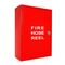 Fire Hose Reel Cabinet | Powder Coated Steel | UV Coated Red Finish | Left Hand Opening by Firebox