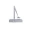 Fire Rated Slimline Door Closer | 20-80kg Capacity | Adjustable Speeds & Backcheck | Silver by Firebox