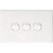 Slim Three Gang Switch Plate Cover | Modern Design | Compatible with Three Gang Configurations by Dexton
