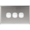 Slim Three Gang Switch Cover | Durable Stainless Steel | Sleek Silver Finish by Dexton