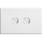Standard 2 Gang Cover Plate | High-Quality Plastic | Smooth Finish | 10 Pack by Dexton