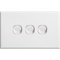 Standard 3 Gang Cover Plate | High-Quality Plastic | Smooth Finish | Compatible with Standard Frames by Dexton