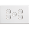 5 Gang Cover Plate | Durable Material | Ideal for Residential & Commercial Use by Dexton