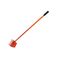 Long Handle Fire Rake | 2.5mm Carbon Steel Head | 1.5m Fibreglass Handle | High Visibility Orange by Firebox