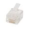 RJ12 Plug 6P6C Round Solid UTP | 10 Pack | Durable & Reliable by Unbranded