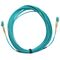 Fibre Patch Lead LC-LC OM3 | 10 Metre | Aqua LSZH | 2mm Duplex by MSS