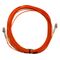 Fibre Patch Lead LC-LC OM1 | 10 Metre Length | Orange LSZH | 2mm Duplex by MSS