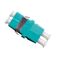 LC Multimode Aqua Duplex Thru-Adaptor | High Performance | Easy Installation by Matchmaster