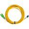 MSS Fibre SCA - LC Singlemode 15 Metre Yellow LSZH 2mm Duplex Fibre Patch Lead