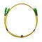 MSS Fibre SCA - SCA Singlemode 1 Metre Yellow LSZH 3mm Duplex Fibre Patch Lead